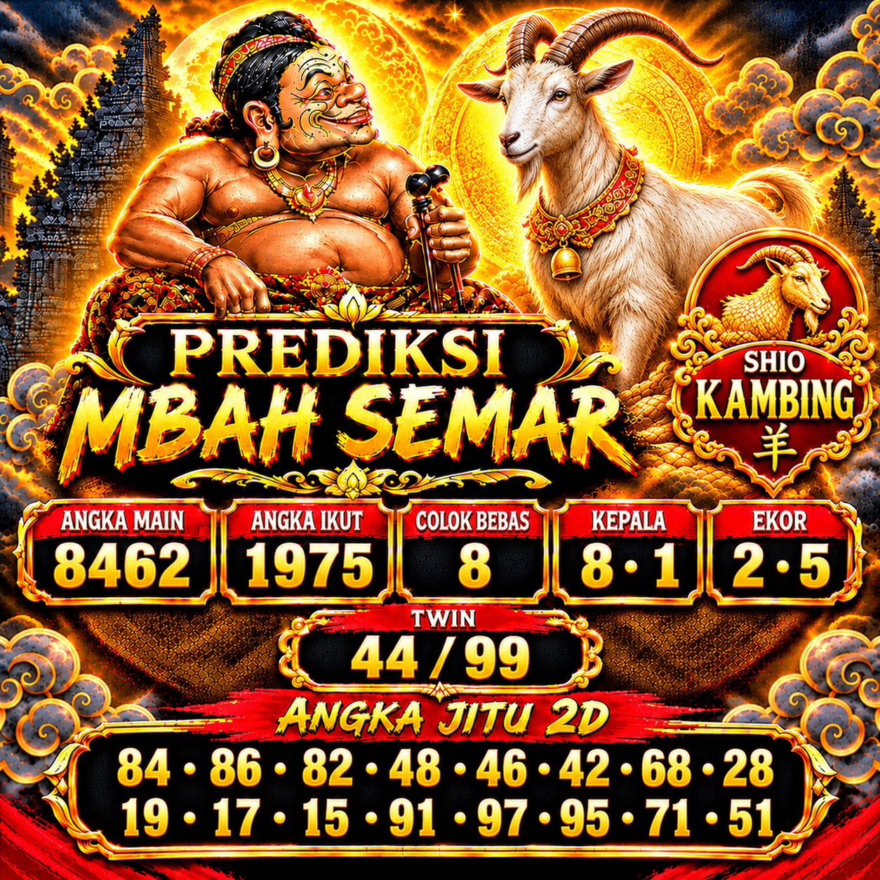 Syair China Minggu 1 November 2026 Mbah Semar